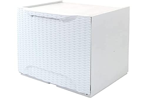 Art Plast Cassonetto Per Raccolta Differenziata, Modulare, In Plastica, Bianco