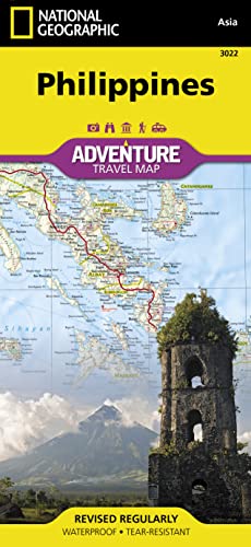 National Geographic Adventure Travel Map Philippines, Asia: Travel Maps International Adventure Map
