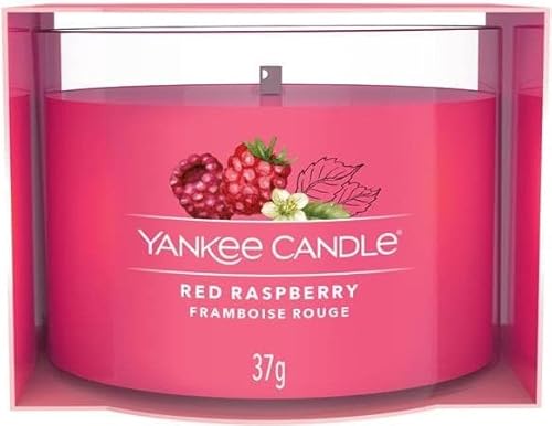 Yankee Candle Candela Profumata Votive In Vetro Red Raspberry Profumo Casa Interni