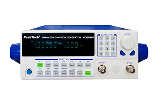 Peak Tech Funzione Generatore 10Μhz – 20 Mhz Con 10 W Amplificatore Di Potenza/Controllo Remoto Tramite Usb/Fm, Am, Pm, Pwm, Fsk Modulazione, 1 Pezzi,