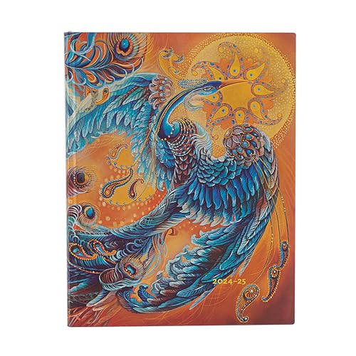 Paperblanks Agende 18 Mesi A Copertina Morbida 2025, Uccello Del Cielo, Ultra, Verticale, Chiusura Con Fascia Elastica