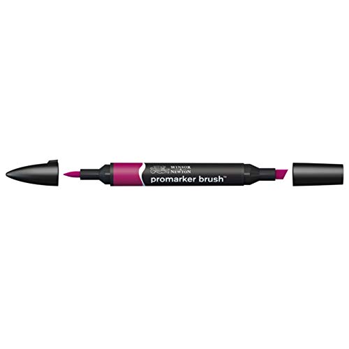 Winsor & Newton 0204175 - Penarello A Doppia Punta, Marrone (Maroon), Singolo, 1 Pezzo