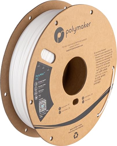 Polymaker Pc02002 Polymax Tough Filamento Per Stampante 3D Pc (Policarbonato) Elevata Rigidità, Resistente Al Calore, R