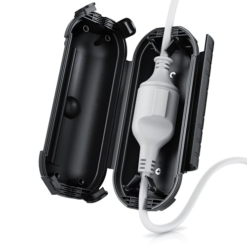 Brandson Ip44 Scatola Per Cavi Da Esterno Resistente Alle Intemperie, Perfetta Per Il Giardino E Il Fai Da Te, Scatola Di Sicurezza Per Spine E Prese,