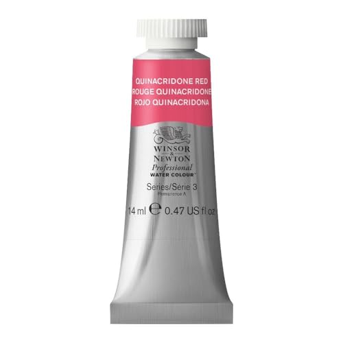 Winsor & Newton Professional - Vernici Ad Acquerello, Vivaci E Resistenti Alla Luce, Pigmenti Per Artisti, Tubo 14 Ml, Colore: Rosso Quinacridone