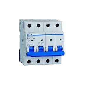 Chint 51406 Nb1-63/C10-4P-6-Interruttore Magnetotermico 4P 10A Curva C 6Ka 18039