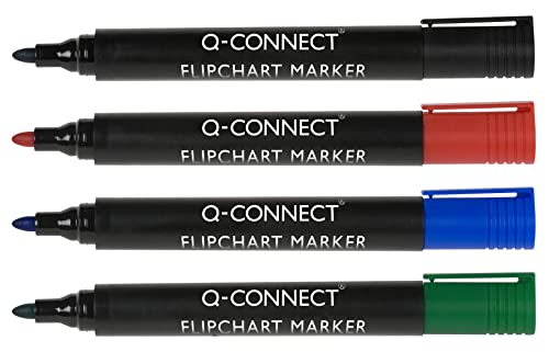 Q Connect Flipchart Marker Wlt4 Assorted
