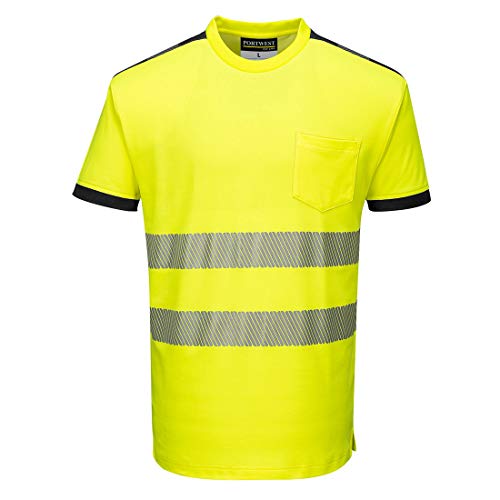 Portwest T181 T-Shirt Alta Visibilità, Vision, Giallo, M