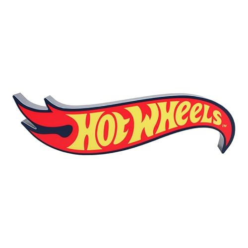 Hot Wheels - Luce Notturna Con Logo Delle Corse Con Licenza Ufficiale, Decorazione E Regalo Per Ragazzi E Ragazze, Accessorio Per Camera Da Letto E Au
