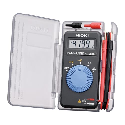 Hioki 3244 60 Scheda Hitester E Multimetro Digitale, 41,99 Megaohm Resistenza, 500V Ac Tensione Cc