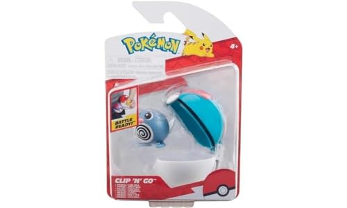 Pokemon Pkw3626 Clip 'N' Go Poliwag Con Lure Ball