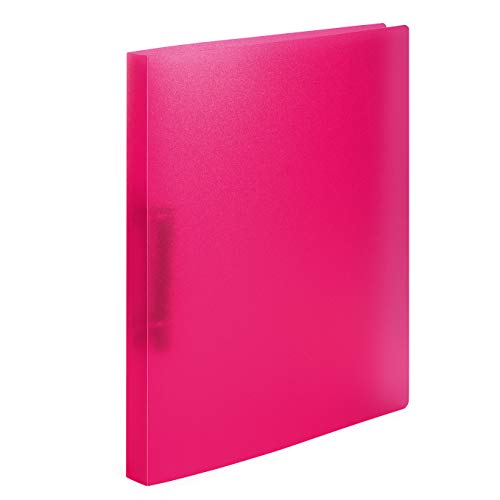 Herma Raccoglitore Ad Anelli A4 Traslucido Rosa Scuro, Dorso Di 25 Mm, Cartelle Ad Anelli In Plastica Per Bambini
