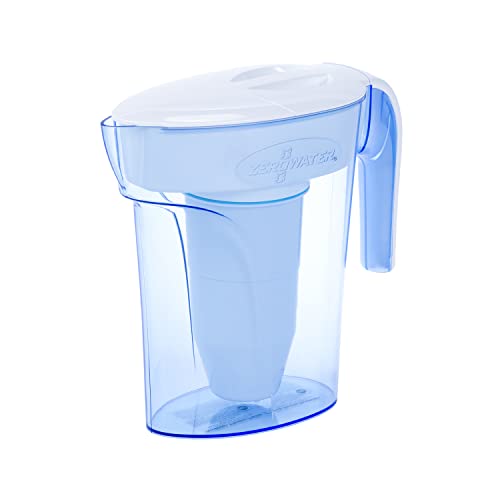Zerowater Caraffa Filtrante Per Acqua A 5 Fasi Da 1,7 L - Brocca Acqua Filtrante Con Certificazione Nsf - Riduce La Presenza Di Piombo Pfoa/Pfos E Alt