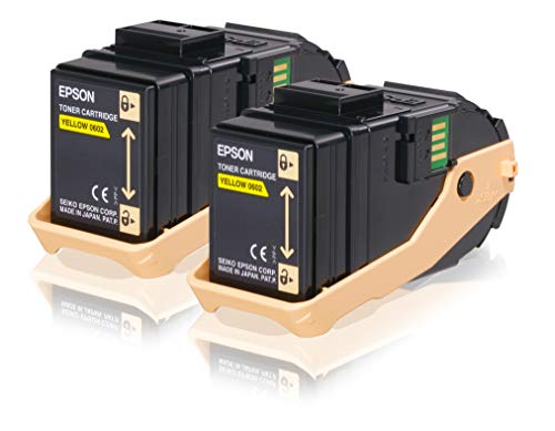 Epson C13S050606 Confezione Da 2 Toner Cartuccia Acubrite 0602, Giallo