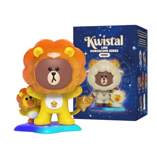 Mighty Jaxx, Action Figure Da Collezione In Blind Box Di Line Friends, Serie Horoscopes Kwistal Fwenz Primus, Ogni Confezione Contiene Un Personaggio