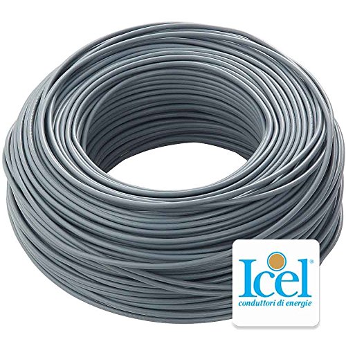 Cavo Elettrico Unipolare Cordina Cpr Fs17 (Ex N07Vk) Sezione 1 X 1,5 100 Metri Grigio