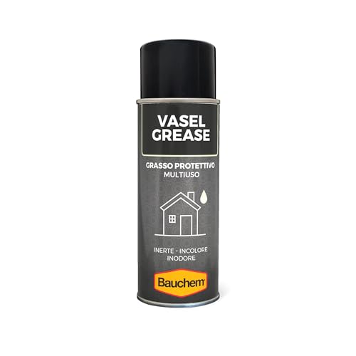 Bauchem Vasel Grease Grasso Di Vaselina Protettivo, Multiuso, Inerte, Inodore E Incolore Spray 400 Ml