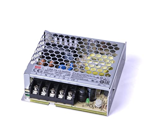 Kingled - Alimentatore Meanwell Modello Lrs-75-12, 75W 12V Trasformatore Switching Non Impermeabile Ip20