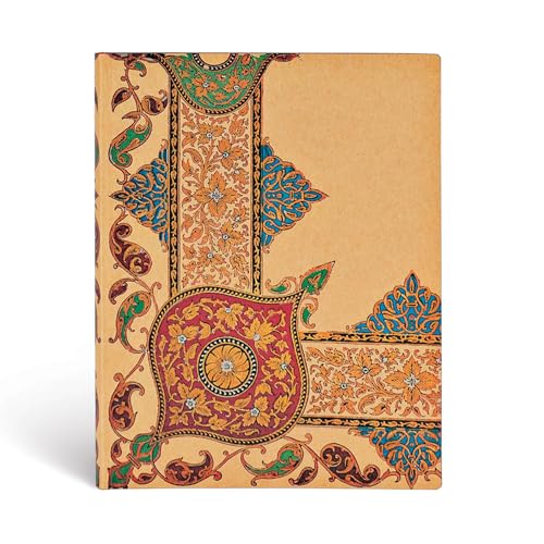 Paperblanks | Visioni Di Paisley Avorio Kraft | Flexi A Copertina Morbida | Ultra | Righe