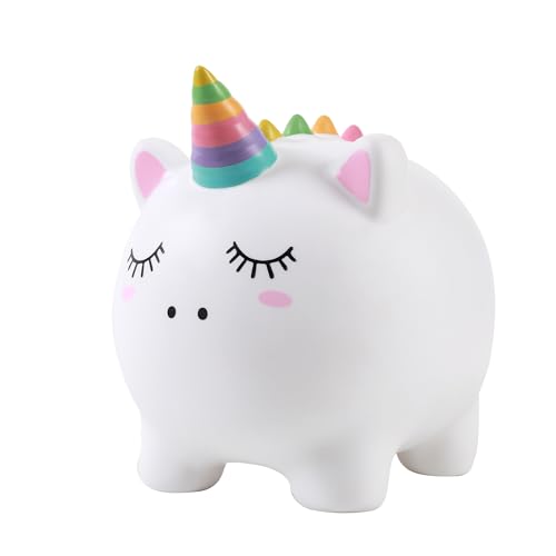 I-Total® - Salvadanaio Divertente Decorativo/Portamonete In Plastica Unicorn