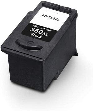 20Ml Black Reg Canon Pixma Ts5350,5351,5352,5353#Pg-560Xl