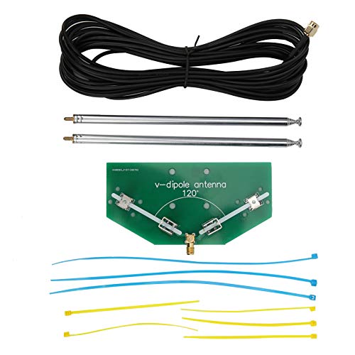 Antenna V-Dipolo Frequenza Di Comunicazione Radio 78M-1 Ghz Antenna Sostitutiva Radio Accettatore Universale Per Interni