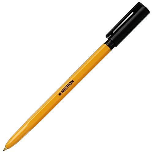 Micron - Penna A Sfera, 0,5 Mm, Confezione Da 50, Colore: Nero