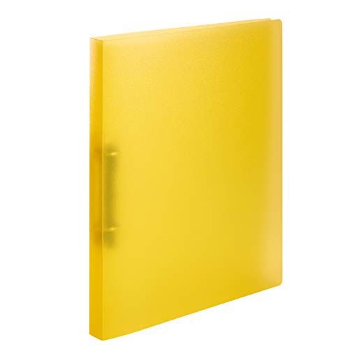 Herma Raccoglitore Ad Anelli A4 Traslucido Giallo, Dorso Di 25 Mm, Cartelle Ad Anelli In Plastica Per Bambini