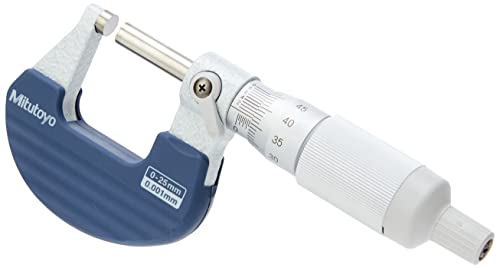 Mitutoyo 102 – 707, Ratchet Thimble Micrometri 0 Mm-25 Mm Range, 0.001 Mm Graduation