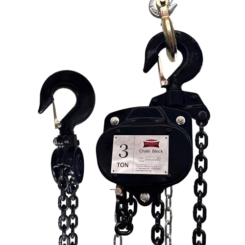 Dragon Winch Paranco A Catena 3000 Kg Argano Sollevatore Con Una Robusta Catena In Acciaio | 3 M Di Sollevamento Massimo | Manuale Montacarichi Verric