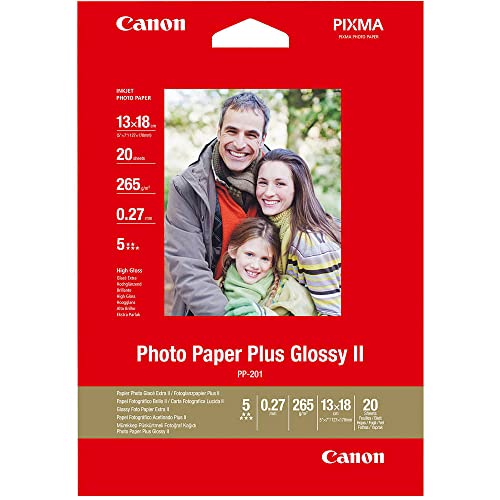 Canon Pp-201 Carta Fotografica Lucida Formato 13X18Cm (20 Fogli)