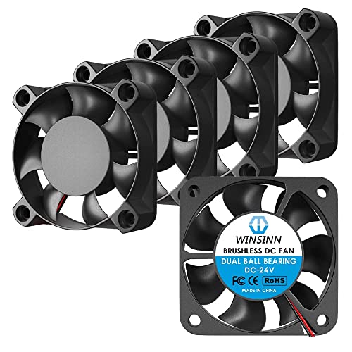 Winsinn Ventola Da 40 Mm 24 V, Ender 3 Ventole Di Aggiornamento 24 Volt 4010 Doppio Cuscinetto A Sfera, Funziona Con Ender 3 Pro 3X Cr-10S (Confezione