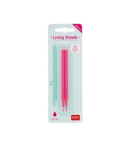 Set Di Due Refil Per Penna Gel - Lovely Friends Pink