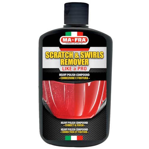 Mafra, Scratch & Swirl Remover, Pasta Abrasiva Per Rimuovere Efficacemente I Difetti Superficiali Della Vernice, 250Ml
