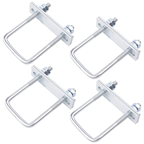U-Bolts Quadrati Bulloni U 4 Pezzi Bulloni A U M8 U-Bolts 50 X 100 Mm Con Dado E Rondella Bulloni A U Quadrati Per Tubo Dell'Acqua Fisso Tubo Barche