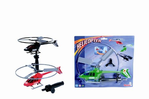 Simba- Helikopter Elicottero Giocattolo Volante, Colore Giallo, Multicolore, 4006592779412