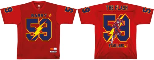 Dc Comics Meflahots011 T-Shirt, Rosso, S Uomo