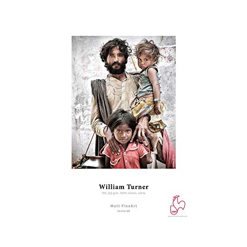 Hahnemühle William Turner A3, 310 G Matte Inkjet Paper - Printing Paper (310 G, Matte, 310 G/M², 35-65%, 10-30 °C, 50-86 °F, 25 Sheets)