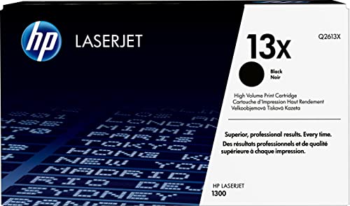 Hp 13X Q2613X, Cartuccia Toner Originale Hp Da 4000 Pagine, Compatibile Con Le Stampanti Hp Laserjet Serie 1300, Nero