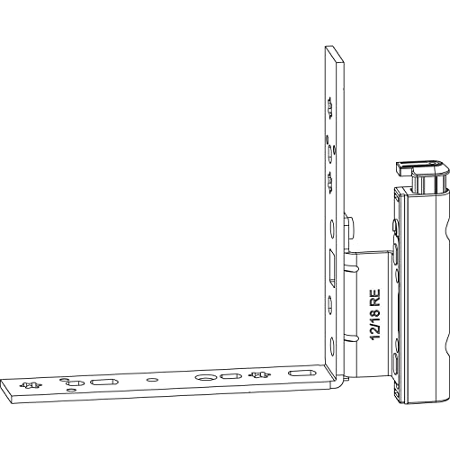 Maco Nastro Per Cuscinetti Piegati Con Üv Destro, Per Finestre In Legno, 12/20-13 Mm, Portata 160 Kg, Acciaio Zincato Argento