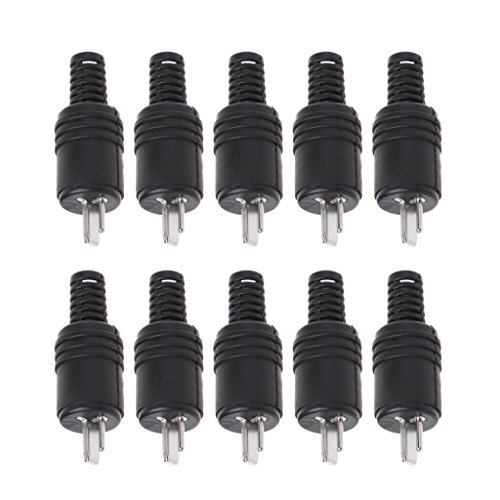 Faguo 10 Pcs 2 Pin Din Speaker Plug 2-Pin Plug Hifi Altoparlante Cavo A Saldare Connettore