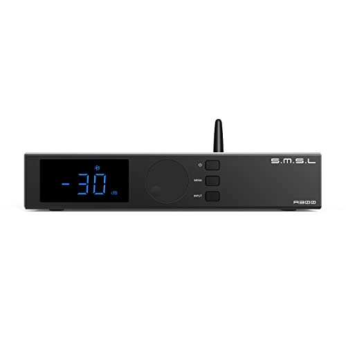 Smsl A300 - Amplificatore Digitale Di Potenza Btl Modalità Hi-Res Bluetooth 5.0 Con Telecomando Da 165 Wx2(4Ω)/85Wx2(8Ω) Per Altoparlante Passivo A Ca