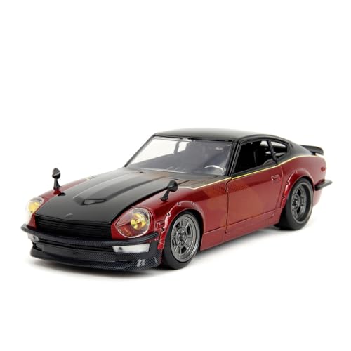 Jada Toys Fast And Furious Modellino Auto 1972 Datsun 240Z (Rosso) – Film Auto In Fast X Con Parti Apribili, Scala 1:24 (20 Cm), Per Fan E Collezionis