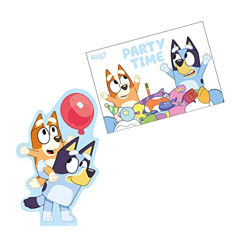 Bluey Diecut Invite & Envelope