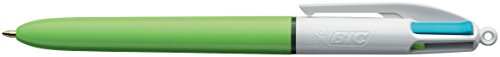 Bic 4 Colours Penna Retrattile A Clip Medio Verde, Rosa, Porpora, Turchese, 1 Pz.