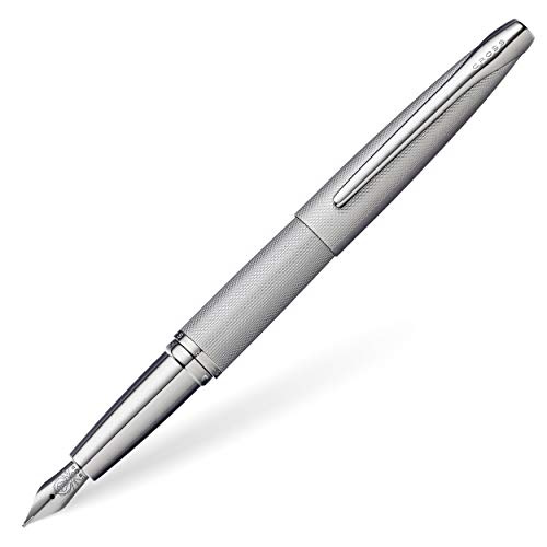 Cross Atx - Penna Stilografica, Tratto Fine Grigio Titanio.