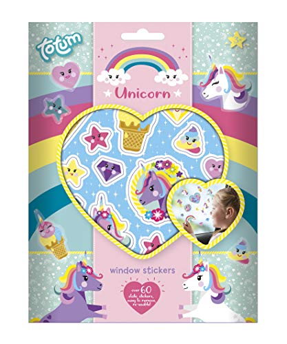 Totum- Unicorn Adesivi, Multicolore, 071568