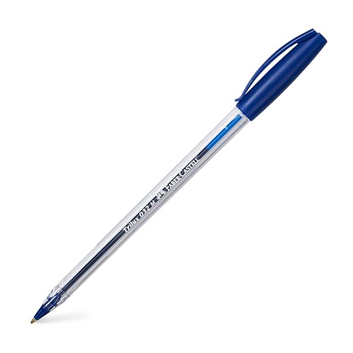 Faber-Castell 343250 - Penna A Sfera Trilux 032, Colore Scrittura Blu, 50 Pezzi, Dimensione Ricarica M