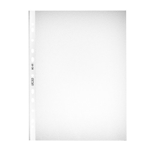 Herlitz Pochettes A4, Grainé, Indélébile, Lot De 10, Emballé Sous Vide Indélébile Lot De 50
