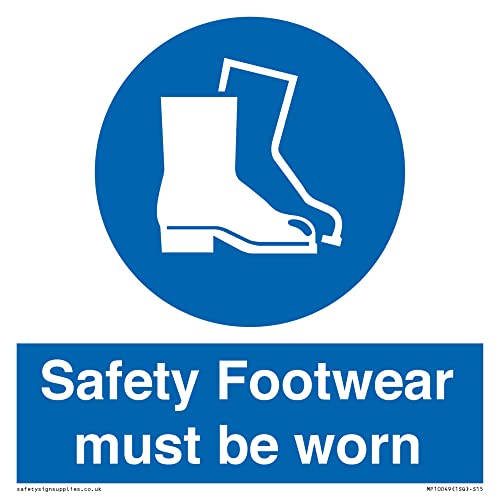 Safety Footwear Must Be Worn Sign - 150X150Mm - S15